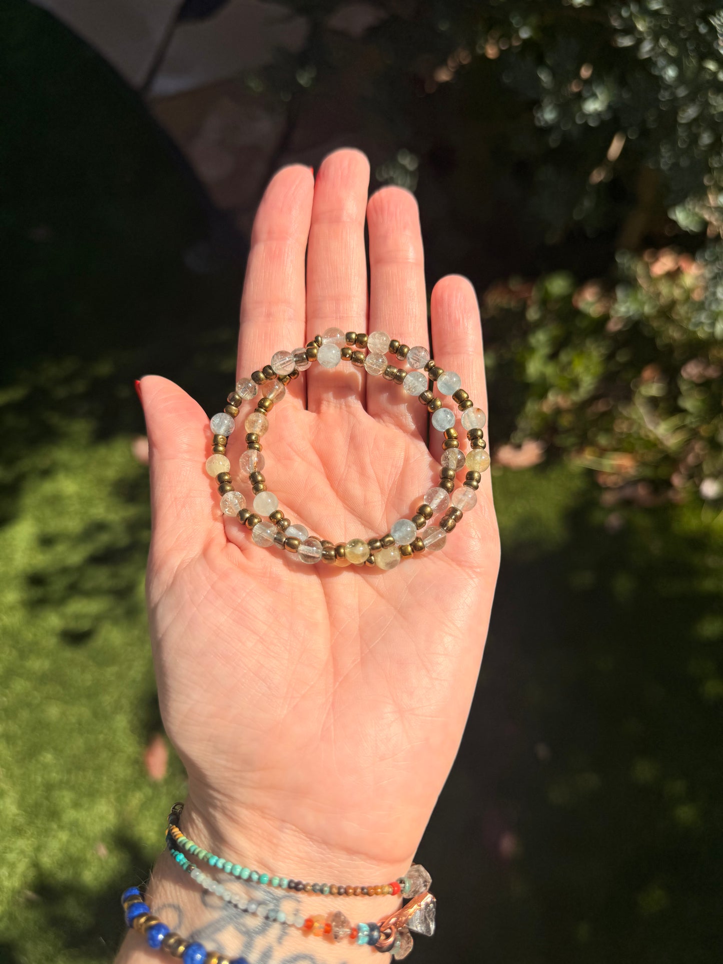 Aquamarine Flow bracelet