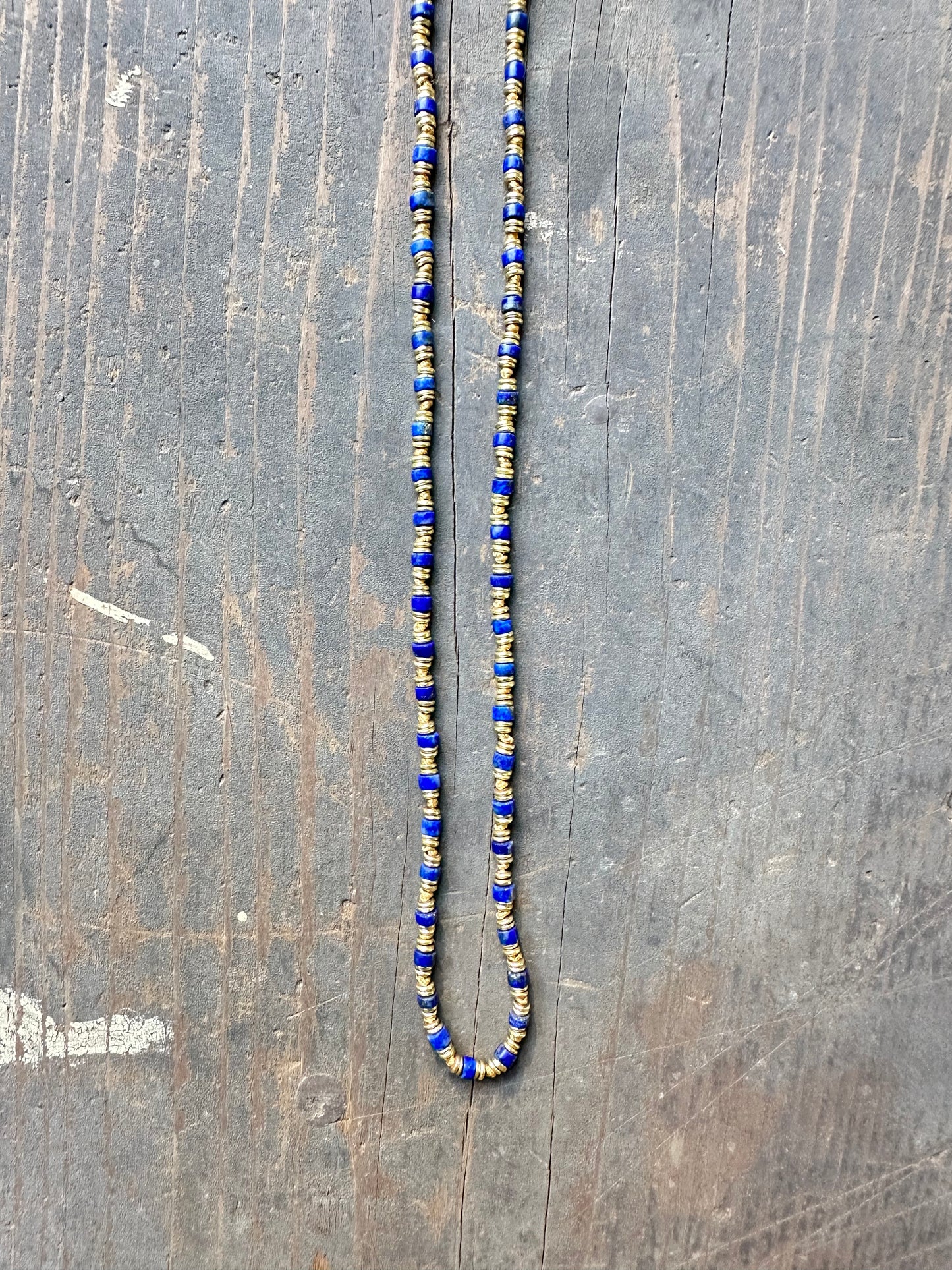 Ancient Lapis beaded Mala