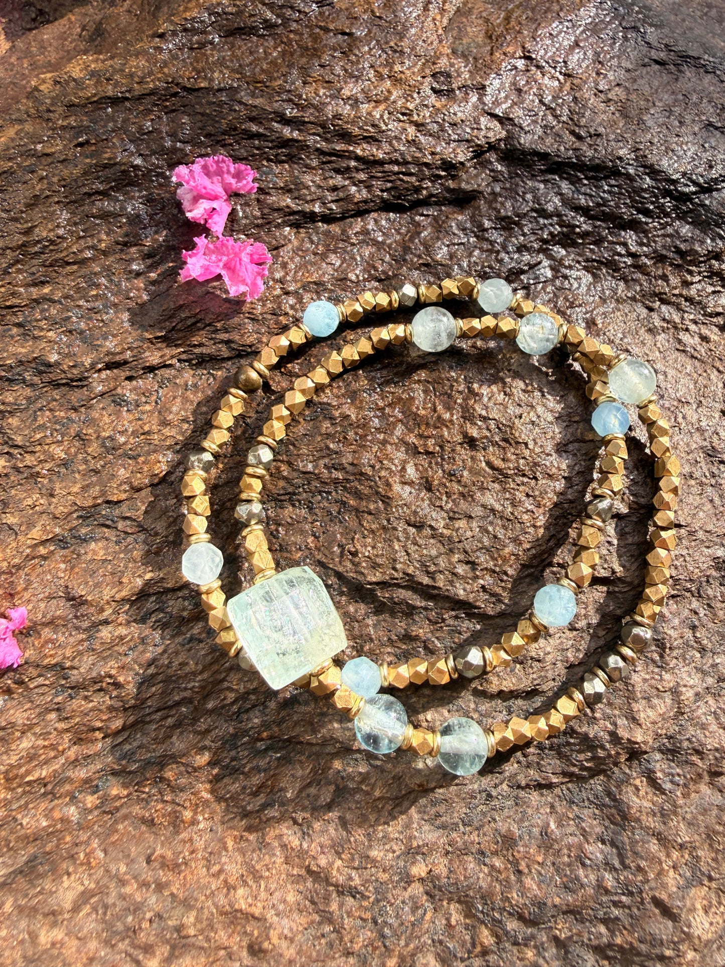 Aquamarine Bracelet set
