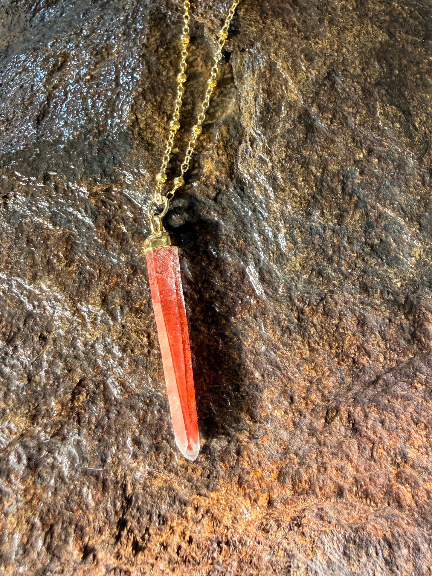 Red Hematite Phantom Crystal II