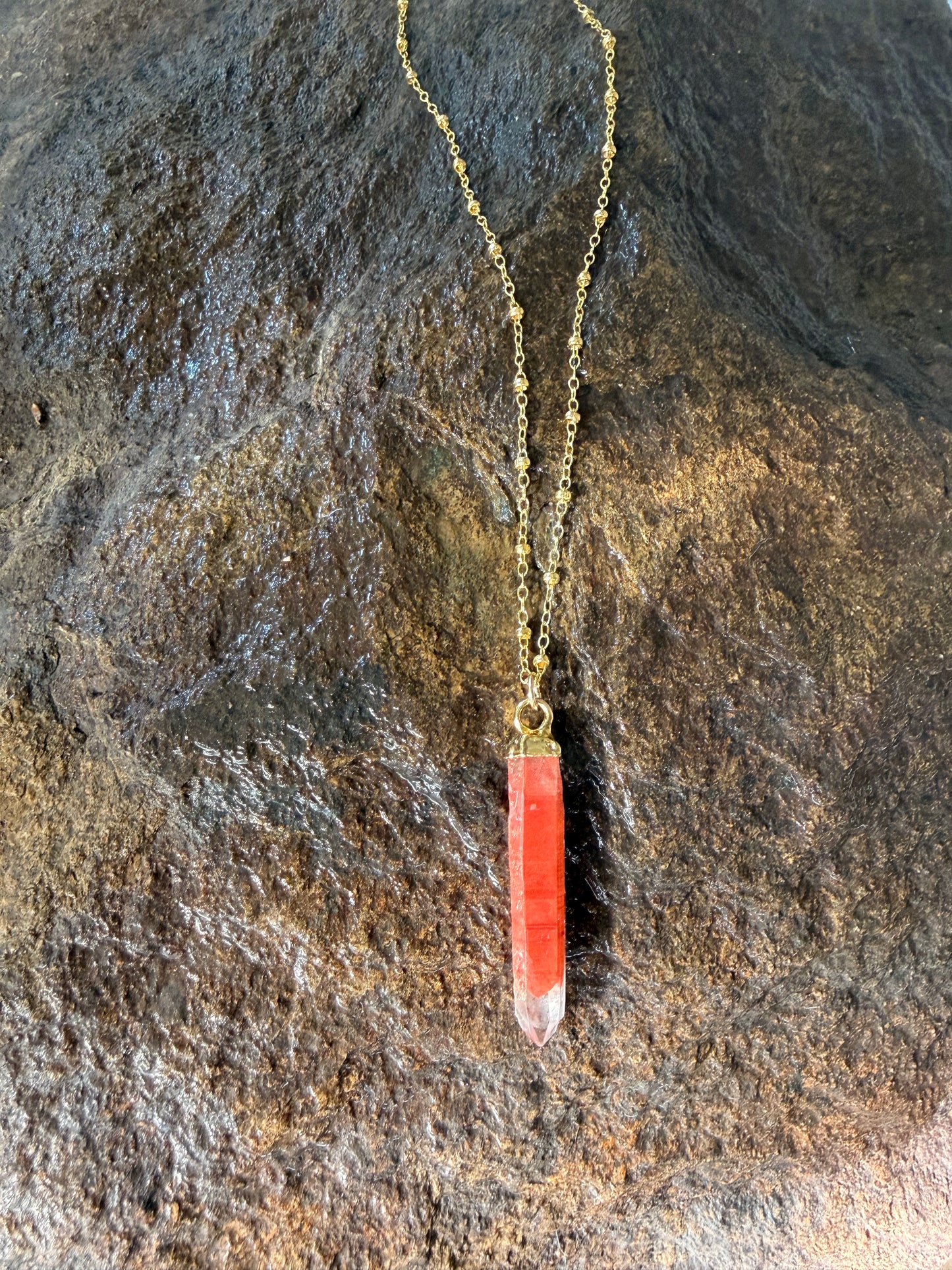 Red Hematite Phantom Crystal