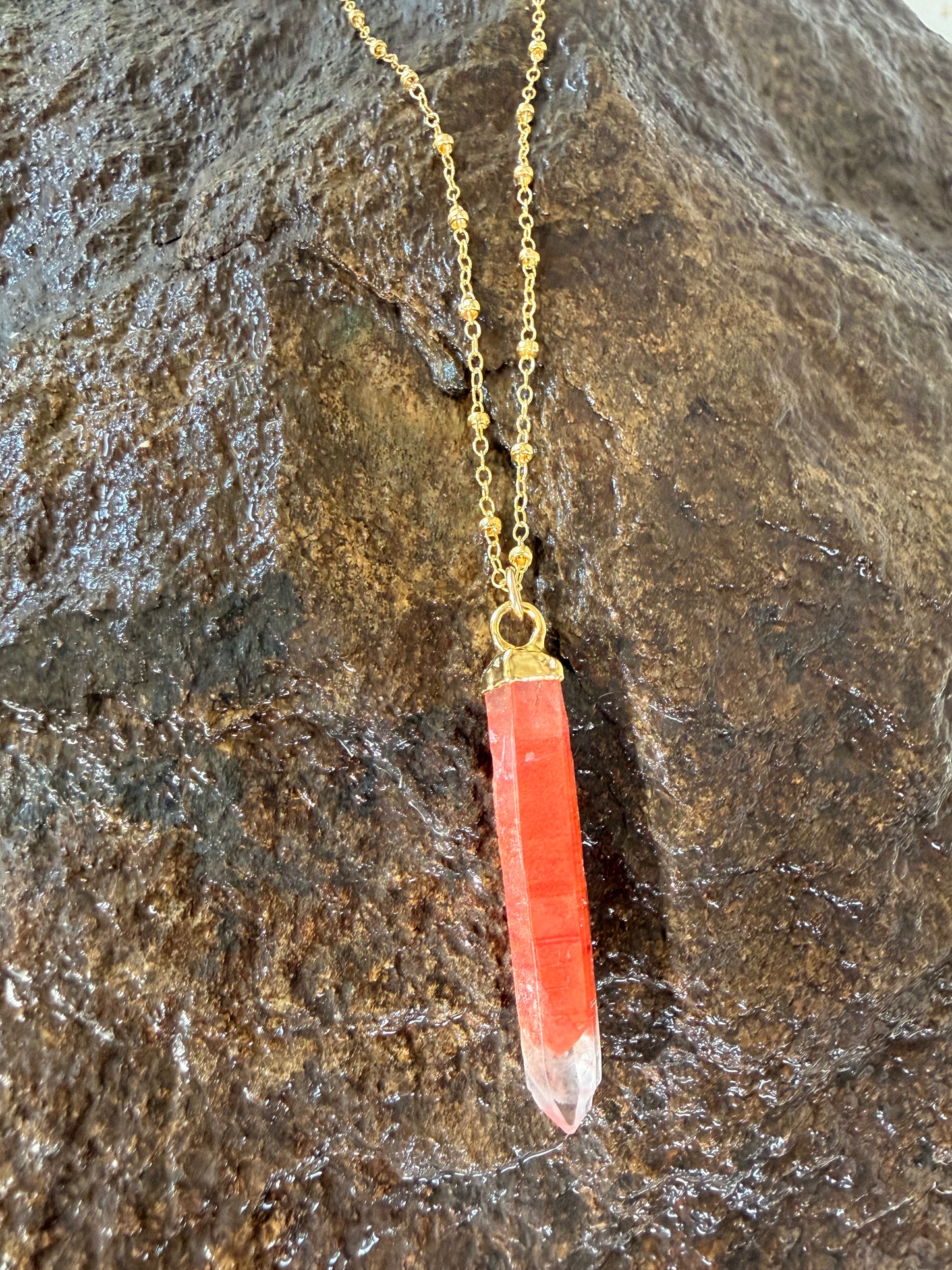 Red Hematite Phantom Crystal